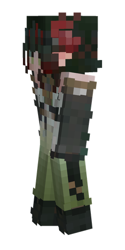Black skin: body, left side render
