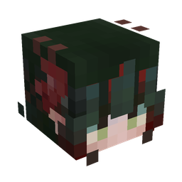 Black skin: head render