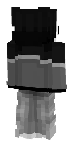Black skin: body, back render