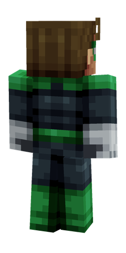 Black skin: body, back render