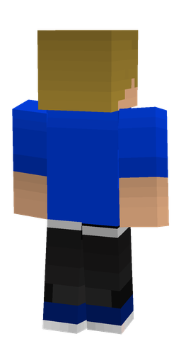Black skin: body, back render