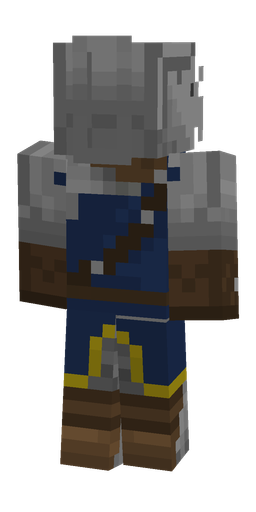 Blue skin: body, back render
