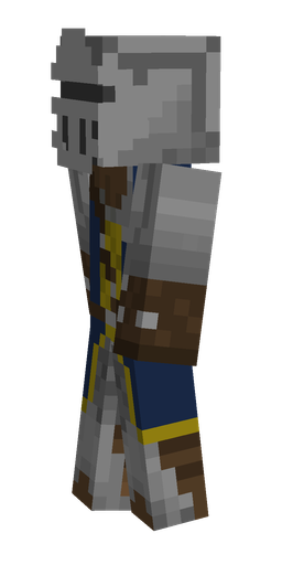 Blue skin: body, left side render