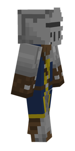 Blue skin: body, right side render