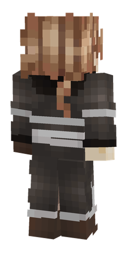 Black skin: body, back render