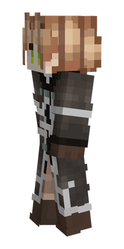 Black skin: body, left side render