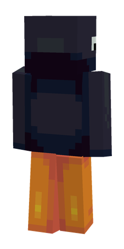 Black skin: body, back render