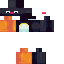 Black skin: raw texture render