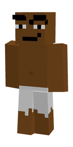 Brown skin: body, front render