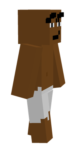 Brown skin: body, right side render