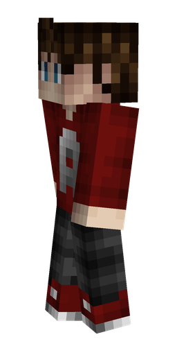 Black skin: body, left side render
