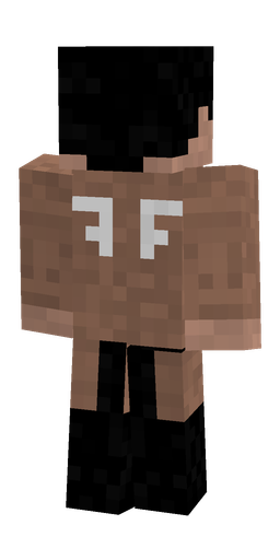 Black skin: body, back render