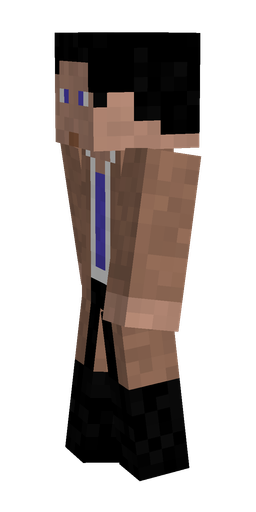 Black skin: body, left side render