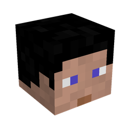 Black skin: head render