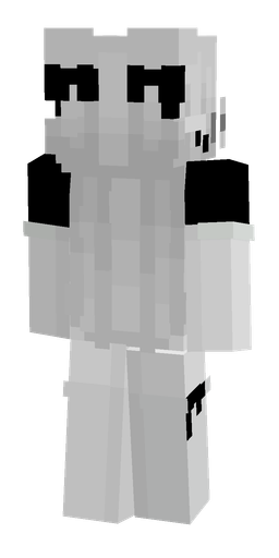 Black skin: body, back render