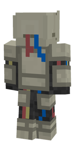 Black skin: body, back render