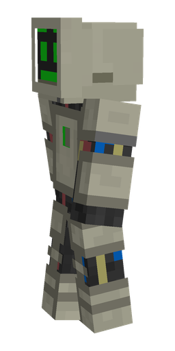 Black skin: body, left side render