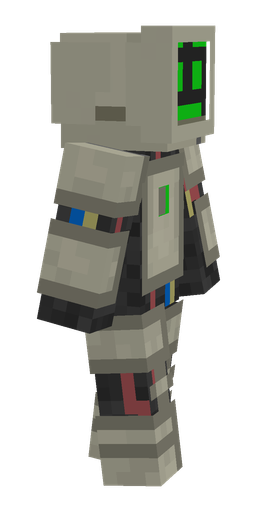 Black skin: body, right side render