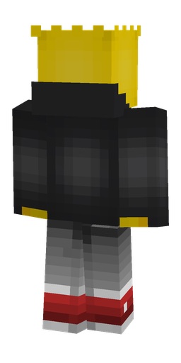 Black skin: body, back render