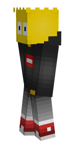 Black skin: body, left side render