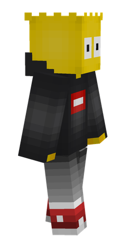 Black skin: body, right side render