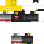 Black skin: raw texture render