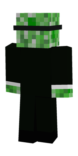 Black skin: body, back render