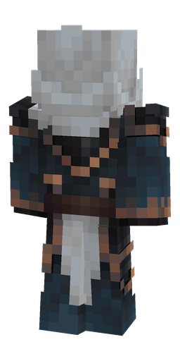 Black skin: body, back render