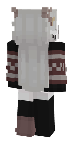 Black skin: body, back render