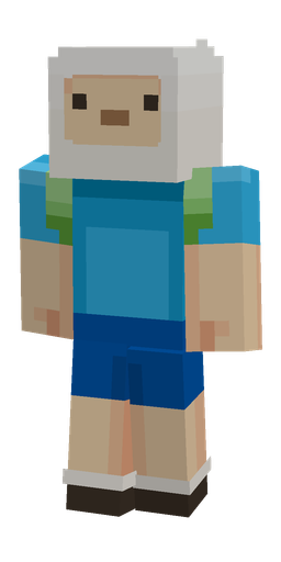 Blue skin: body, front render