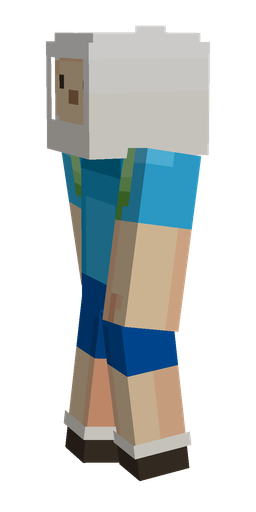 Blue skin: body, left side render