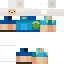 Blue skin: raw texture render
