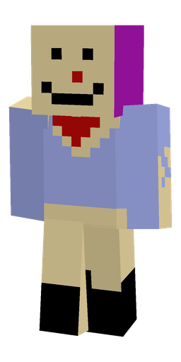 Blue skin: body, back render