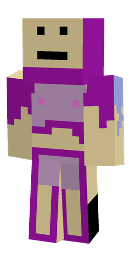 Blue skin: body, front render