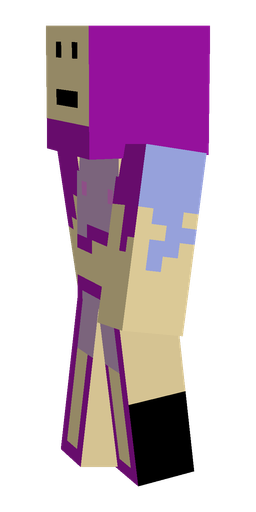 Blue skin: body, left side render