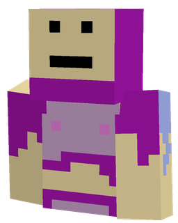 Blue skin: bust render