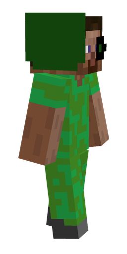 Brown skin: body, right side render