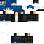 Black skin: raw texture render