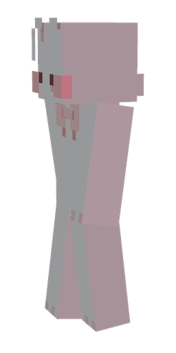 Blue skin: body, left side render