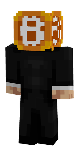 Black skin: body, back render