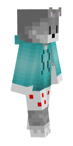 Blue skin: body, right side render