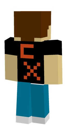 Black skin: body, back render