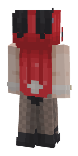 Black skin: body, back render