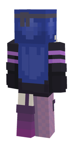 Black skin: body, back render