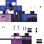 Black skin: raw texture render