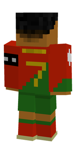 Brown skin: body, back render