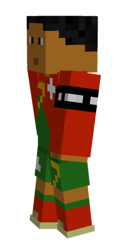 Brown skin: body, left side render