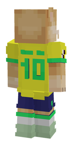 Green skin: body, back render
