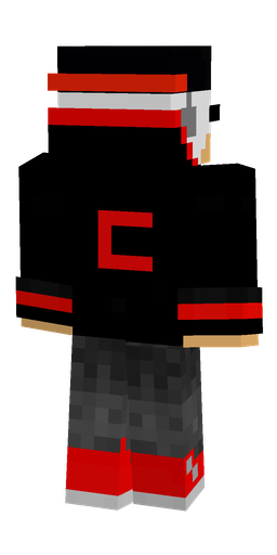 Black skin: body, back render