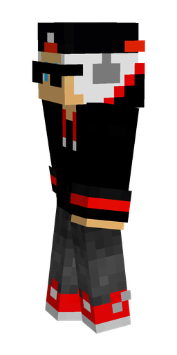 Black skin: body, left side render